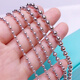 Heye Jewelry Platinum Bracelet Women's pt950 Round Pearl Beads Women's Platinum Bracelet Platinum Hand Beads Bracelet 4.0mm thick 7.23g long 16cm with adjustment