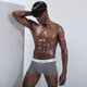 CabraKalani men's underwear men's modal sports four-corner boxer antibacterial large size boys' traceless ice silk men's trousers and underpants A brand counter gray black and white gray modal 4 pieces 2XL (recommended 135-150Jin Jin equals 0.5 kg)