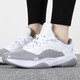 Nike (NIKE) basketball shoes women's shoes summer new AIR JORDAN 11 low top practical cushioning sports shoes light and casual DV2629-101 35.5