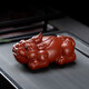 Gold inlaid jade, handmade by teacher Wang Renbing, Yixing original mine Dahongpao purple sand tea pet, Pixiu tea pet ornaments, tea toys, tea table decorations, kung fu tea set accessories, gift box, Dahongpao Pixiu tea pet