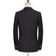 Haipaihaoyu-Anzug Set Herren Slim Small Anzug Business Format Micro-Stretch Anzug Bräutigam's Hochzeitsbräutigam 1695 Schwarz [Anzug + Hosen] XL (175) Empfohlen 110-130jin [Jin gleich 0,5 kg]