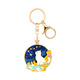 Museum, Cultural and Creative Palace Cat Car Keychain Ring Couple Pendant Starry Sky Decoration Pendant Birthday Gift Christmas Stargazing Cat