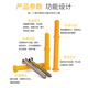 Jinggong M6M8M10 small yellow croaker nylon plastic expansion tube lengthened expansion screw bolt nail expansion tube expansion nail M6*60110 package color zinc full box