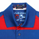Paul/Shark (Paul Shark) Camisa de polo casual de moda y de moda para hombres, tapa de manga corta de la solapa de algodón, gran marca de ropa de lujo para hombres de lujo, rayas rojas y azules [edición amplia] E14P0121 683 m tamaño