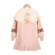 Shengxian Girls' Clothing Girls' Dresses Autumn and Winter Sweater Dresses Western Style Children's Clothes Long Sleeve Princess Dress Girls Sweater Skirt Pink 130 Size Recommended Height Around 128cm