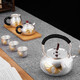 
Lanting Ziyuan Silver Pot Sterling Silver Handmade S999 Tea Set Set Complete Set of Boiling Kettle Tea Pots Fair Cups Kung Fu Tea Set Tea Ceremony High-end Gift Box 9-piece Set 1396g Sterling Silver 999+ Test Certificate