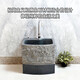 Neolithic Stone Age Stone Mop Pool Home Courtyard Bathroom Art Room Outdoor Garden Marble Mop Pool Balcony Mop Pool Sesame Black Split Desktop Control No Faucet Hole