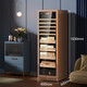 JUSTOWN stainless steel rose gold red wine and cigar integrated cabinet wine cabinet cigar cabinet refrigerated cabinet cigar and wine cabinet humidity adjustable true air cooling 1.63 meters + rose gold + humidity control + 4 trays + fully equipped