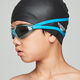 Speedo children's swimming goggles, youth wide-vision coated swimming goggles for boys and girls, high-definition anti-fog, blue/smoke (non-coated)