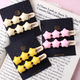 Star Hair Clip Set Korean New Bangs Clip Duckbill Clip Fresh, Sweet and Cute Side Clip Girls Hair Clip Hair Accessory Pink 2 Pieces One Card