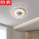 Imported German quality ceiling bedroom fan lights dining room ceiling fan lights modern living room thin simple fan lights smart 6628 blue model remote control dimming color + mobile AP