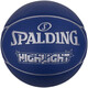 SpALDING (SPALDING) SpALDING Basketball Street Fancy Colorful Cool Indoor and Outdoor Wear-resistant Adult Student Standard Competition Training Blue Ball No. 7 76-867Y Star Blue