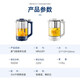 Mofei Electric Health Kettle Constant Temperature Kettle 1.5L Tea Kettle Tea Maker Office Flower Tea Kettle Glass Kettle Insulation All-in-one Home Electric Kettle with Stainless Steel Filter MR6089 Light Luxury Blue 1.5L
