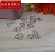 Pavilion PT950 platinum M buckle necklace buckle buckle DIY platinum accessories W buckle S buckle bracelet connection buckle double-ended small PT950 platinum M buckle 0.38 g