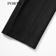 PORTS Women's Autumn and Winter New Sewn Knitted Mid-calf Trousers LL9P031LWW042 Black S (4)