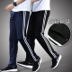 Duoyin Frühlings- und Herbstschule Hosen Zwei-Band-Junior High School-Schüler Hosen Sporthosen Männer und Frauenhosen losen zwei-Band-Hosenhosen 5266 Schwarz [Zweiband] Plüschstil M/165