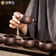 Gold Inlaid Jade Purple Clay Cup Kung Fu Tea Cup Set Original Mineral Purple Clay Master Tea Cup 6 Pack 50ml