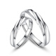 DL 1998 platinum ring live mouth 925 decoration single ring tail ring one men and women closed live - eternity - one - live (men)