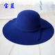 Mo Zilan Britisch Retro Europäer und amerikanischer Wolle im koreanischen Stil koreanischer Stil Dome Wellenkante Top Hut Sonne Frauen große rote Erwachsene Style 57cm
