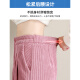 Xujiang casual corduroy wide-leg pants for women, loose autumn and winter new Korean style high-waisted straight long pants for women, fashionable and versatile ins trendy floor-length pants pink single style (regular style 31012) L