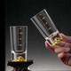Genas Jinshan Erliang white wine glass set with scale wine divider for home use 2 liang crystal glass high-end wine glass 100ml Jinshan Erliang cup 6 pieces + gold cup holder