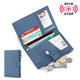 VANLEMN Denmark anti-theft brush study abroad travel passport bag multi-functional storage document bag passport holder female card bag green