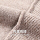 Hengyuanxiang Cardigan Männer 100% reine Wollmänner verdickte Pullover Herbst und Winterbasis Hemd runden Hals Pullover Strickpullover