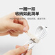 Green Velcro tie tie data cable storage management cable with fixed cable management computer cable power cable tie silicone bundling cable tape off white 3 packs