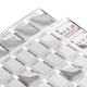 Impression de qualité (Zhiyin) A4 / 100 feuilles d'autocollant auto-adhésif Sticker Sticker Inner Coulette de ruban adhésif autocollant auto-adhésif droit d'angle arrondi blanc intérieur coupé filetage mat laser à jet d'encre 1283 65 angle droit (100 feuilles)