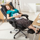 Study boss chair, leather office reclining massage computer chair, home swivel chair, gaming chair, female anchor chair, cowhide, seven-point massage, footrest, color notes, aluminum alloy feet, rotating lifting armrests