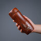 Tanxuange purple clay tea thermos cup for men and women high-end big belly gourd small tea water separation cup for hand gift custom LOGO gourd cup-mahogany grain