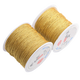 Suodie Golden No. 72 0.8mm Jade Thread DIY Braided Bracelet Hand Rope Matching Thread for the Runaway Princess Golden Broom Gold Wire Gold No. 72 Jade Thread 10 meters/roll
