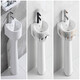Small size pedestal basin household wash basin integrated ceramic wash basin small apartment floor-standing mini small basin 30CM (Golden Deer) + hot and cold faucet