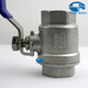 3042PC two-piece ball valve NPT thread internal thread straight thread G stainless steel two-piece Q11F soft seal 304 NPT3/8 DN10 L=51mm 1