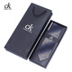 Chales Kimo Krawatte Herrengeschäft formale Kleidungsstück Gray Trendy Karrierearbeit Personalisiertes Muster Bräutigam lässig breite Edition handgepackter 8cm Geschenkbox K838 (Wide Touched 8cm)