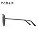 PARZIN Polarized Sunglasses Men's Classic Flying Frame Toad Mirror Sunshade Sunglasses Special for Driving and Driving Black Frame Black Gray Film (8009)