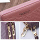Yizhuchun 2024 Neue Frauenbrieftasche Langer Kapazität Doppelzipper Handheld Wallet Dopple Layer Weiche Leder Brieftasche Frauen langbraun (Soft Leder Double Reißverschlussmodell)