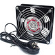 Yudu 12038KTV Gabinete Ventilador de enfriamiento 220V soldado de soldado escape de humo Pequeño ventilador de flujo axial de 120 mm Ventilador de alimentación
