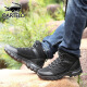 Cardile crocodile men's shoes men's short boots hiking hiking shoes mountain climbing off-road workwear shoes men 1919 black 42