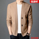 Hengyuanxiang [Brand] Wollpullover Strickjacke Herren-Split-Pullover Jacke Herren Wollpullover Herbst Außenbekleidung 702-schwarz yy s 165