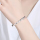 LAOLATU platinum bracelet for women pt950 platinum bracelet adjustable Mother's Day Chinese Valentine's Day gift for wife Pure platinum-LOVE bracelet adjustable