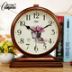 Compas table clock home desktop living room creative European retro desktop electronic large old-fashioned ornament Compas study ancient gold 3020 diameter 35.5 cm