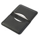 EHRENMANN first-layer cowhide bank card holder, business card holder, ultra-thin card holder, men's and women's card holder, business card driver's license leather case, black