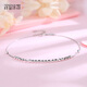 Misu platinum laser transfer bead anklet for women PT950 platinum simple and versatile anklet as a birthday gift for girlfriend, weight 4.3-4.5 grams, length 22+3CM