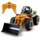 Valentine's Day gift children's toys large alloy engineering vehicle model remote control excavator backhoe bulldozer car toy truck boy girl birthday gift alloy version 6 channel bulldozer