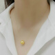 Xuanxian Nanyang Seawater Philippine Gold Beads Quality Necklace Deep Gold Pendant Clavicle Chain 10-11mm Aurora Gold Beads