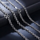 Miss JuJuPT950 platinum necklace men's platinum O-shaped chain simple and elegant round bead chain versatile pull-over pearl chain plain chain deposit customization Specifications contact online customer service