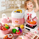 Juguetes de cocina para niños Huangen jugando a la casa de cocción y cocción para cocinar cocina de arroz y niñas de 3 a 6 años Regalo [verde] Juego de utensilios de cocina de 30 piezas