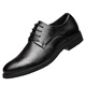 Augmentation invisible de hauteur intérieure de 8 cm Chaussures en cuir pour hommes Chaussures augmentant les chaussures en cuir d'automne British British Casual Black High Haut