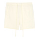 Schöner Reis guter Reistruktur Segmentierung loser 380 g Baumwollkordelzug Casual Strick Shorts Herren NFC12043 Salzweiß (380 g) l